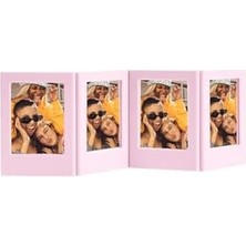 Mini Film Uyumlu Pembe 4'lü Mıknatıslı Fotoğraf Çerçeve Seti