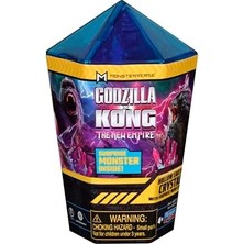 Monsterverse Godzilla x Kong: Yeni Imparatorluk, 4,5 Inç Içi Boş Toprak Kristal Aksiyon Figürü Oyuncak, 2 Inç Mini Sürpriz Figür, Ikonik Film Karakterleri, 4 Yaş ve Üzeri Için Uygun