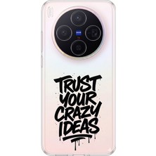 TechTree Vivo X300 Uyumlu Crazy Trust Baskılı Silikon Kılıf