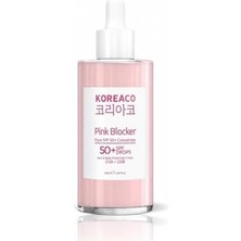 Blocker Pink Yüzde Yüz Saf Spf 50+ Ton Eşitleyici Yüksek Uvb ve Uva Korumalı 50ML Güneş Serumu