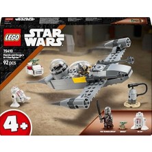 : The Mandalorian Mando ve ’nun N-1 Starfighter’ı 75410-4 Yaş ve Üzeri Çocuklar Için Yaratıcı Oyuncak Yapım Seti, Doğum Günü Hediyesi (92 Parça)
