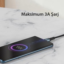 2m 60W Hasırlı Type-C To Type-C Pd Hızlı Şarj Kablosu - Siyah