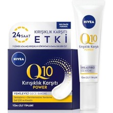 Q10 Power Kırışık Karşıtı Sıkılaştırıcı Göz Bakım Kremi 15ML, Keratin ve Q10 Gece Yüz Kremi 50ML
