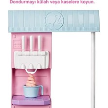 Dondurma Dükkanı Oyun Seti Dondurma Dükkanı Oyun Seti, 30 cm Sarışın Bebek, Dondurma Yapabilme Özelliği ve Gerçeğe Uygun Oyun Aksesuarları HCN46