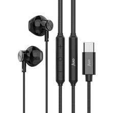 Type-C Mikrofonlu Kablolu Kulak Içi Kulaklık Metal Dac Çip Destekli Enc Gürültü Engelleme