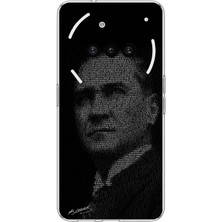 TechTree Nothing Phone (3A) Uyumlu Gençliğe Hitabe Yazılı Atatürk Silüeti Baskılı Silikon Kılıf
