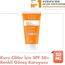 Avene Creme Teintee Spf 50+ Renkli Güneş Koruma Kremi Kuru ve Hassas Ciltler (50 Ml)