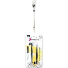 Slikon Maske Fırçası + 2'li Kaş Usturası