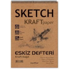 Etika Kağıt A5 Eskiz Defteri 90 Gr. Spiralli 50 Yaprak