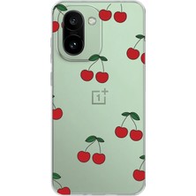 TechTree Oneplus 15R Uyumlu Kirazlar Tasarımlı Baskılı Silikon Kılıf