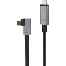 40GBPS 240W 4.0 Thunderbolt L Type-C To Type-C Şarj, Data ve 8k 60Hz Data Transfer Kablosu Tip C 30 cm - PD240W