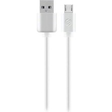AND-KC19B 1m Beyaz 2.4A Micro USB Data + Sarj Kablosu