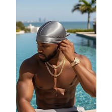 Gümüş Unisex Gri Silver Durag Sokak Stil Hip-Hop Bandana