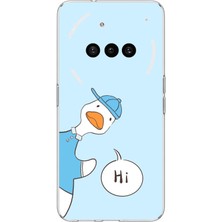 TechTree Nothing Phone (3A) Uyumlu Merhaba Ördek Baskılı Silikon Kılıf