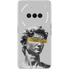 TechTree Nothing Phone (3A) Uyumlu Modern Hellenistik Davut Baskılı Silikon Kılıf