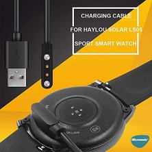 Haylou Solar LS05 Için Manyetik USB Şarj Kablosu Siyah [solar LS05 ile Uyumlu Şarj Kablosu - Siyah]