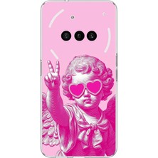 TechTree Nothing Phone (3A) Uyumlu Neon Gözlüklü Modern Eros Baskılı Silikon Kılıf