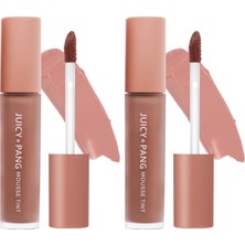 A'pıeu Nemli ve Pürüzsüz Görünüm Sunan Köpük Formüllü Tint ND05 -Pang Mousse Tint Nude (2 Paketi)