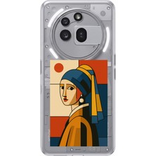 TechTree Nothing Phone (3A) Pro Uyumlu Bauhaus Inci Küpeli Kız Baskılı Silikon Kılıf