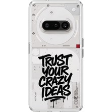 TechTree Nothing Phone (3A) Uyumlu Crazy Trust Baskılı Silikon Kılıf