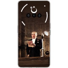 TechTree Nothing Phone (3A) Uyumlu Atatürk Ilk Meclis Konuşması Baskılı Silikon Kılıf