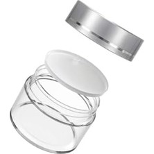 50 ml Boş Şeffaf Cam Seyahat Krem ve Organizer Kavanozu Kozmetik Şişesi