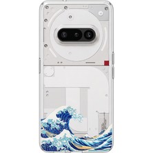 TechTree Nothing Phone (3A) Uyumlu Kanagawa Oki Nami Ura Dalgası Tasarımlı Baskılı Silikon Kılıf