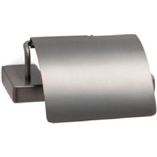 Flat Kapaklı Tuvalet Kağıtlığı Füme Renk 90X95X151 mm