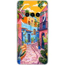 TechTree Nothing Phone (3A) Uyumlu Renkli Sanat Sokak Silikon Kılıf Baskılı Silikon Kılıf