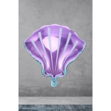 Deniz Kabuğu Istiridye Şekilli Büyük Folyo Balon Doğum Günü Süsleme Balonu