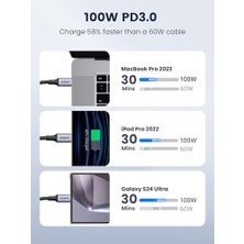 USB C - USB C Kablosu, 16/16 Plus/16 Pro/16 Pro Max/15, MacBook Pro, iPad Pro, Xps, Galaxy S24/S23/S22 Ultra, Anahtar, Piksel, 6.6ft Siyah Için USB C Şarj Kablosu(2m)