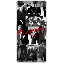 TechTree Nothing Phone (3A) Uyumlu Kırmızı Mustafa Kemal Atatürk Imza Baskılı Silikon Kılıf