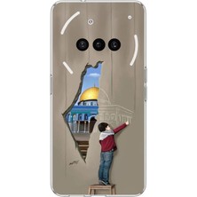 TechTree Nothing Phone (3A) Uyumlu Mescid-I Aksa Duvar Baskılı Silikon Kılıf
