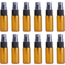 Upstore 12 Adet 20ML/7OZ Cam Sprey Şişeleri Boş Doldurulabilir Ince Sis Sprey Şişe Dağıtıcı Kapaklı Uçucu Yağ Sıvı Kaplar Kavanoz Parfüm Için