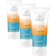 Leke Karşıtı Cilt Tonu Eşitleyici Renkli Kapatıcı Etkili Yüksek Koruyucu Spf+50 Güneş Kremi 50 ml (3 Paketi)