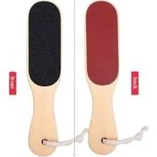 Ahşap Topuk Törpü - Çift Taraflı - Suya Dayanıklı - Ayak Törpüsü 24CM Büyük Boy