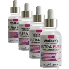 Walker's Vitamins Ultra Pure Cilt Serumu 30 ml Leke Karşıtı (4 Paketi)