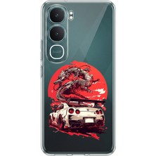 TechTree Vivo Y31 5g Uyumlu Gtr Ejderha Tasarımlı Baskılı Silikon Kılıf