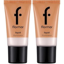 Illuminator Doğal Görünüm Veren Kremsi Hafif Dokulu Likit Aydınlatıcı No. 001 - Star Glow - 8690604534746 (2 Paketi)