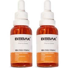 Bebak Pharma Serisi Aydınlatıcı C Vitamini Serum 30 ml (2 Paketi)