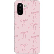 TechTree Oneplus 15R Uyumlu Pembe Kalpli Fiyonklar Baskılı Silikon Kılıf