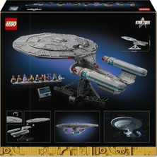 Star Trek: U.s.s. Enterprise NCC-1701-D 10356 – Yetişkinler Için Ayrılabilir Komuta Dairesi, 2 Mini Mekik Kapsülü ve Açılı Sergileme Standı Içeren Yaratıcı Model Yapım Seti (3600 Parça)