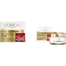 L'oréal Paris Yaş Uzmanı 40+ Kırışıklık Karşıtı Sıkılaştırıcı Gece Kremi + L'oréal Paris Yaş Uzmanı 40+ Kırışıklık Karşıtı Sıkılaştırıcı Krem