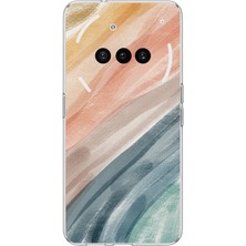 TechTree Nothing Phone (3A) Uyumlu Modern Renk Paleti Baskılı Silikon Kılıf