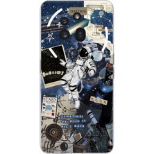 TechTree Nothing Phone (3A) Pro Uyumlu Retro Astronot Tasarımlı Baskılı Silikon Kılıf