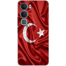 TechTree Vivo Y31 5g Uyumlu Türk Bayrağı Baskılı Silikon Kılıf