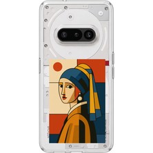 TechTree Nothing Phone (3A) Uyumlu Bauhaus Inci Küpeli Kız Baskılı Silikon Kılıf