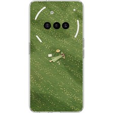 TechTree Nothing Phone (3A) Uyumlu Zamanı Durduran Yeşil Papatya Düşleri Baskılı Silikon Kılıf