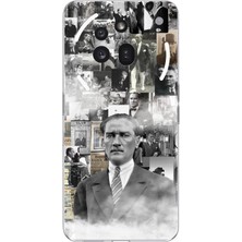 TechTree Nothing Phone (3A) Pro Uyumlu Mustafa Kemal Atatürk Kolaj Baskılı Silikon Kılıf