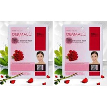 Dermal Nemlendirici ve Pürüzsüzleştirici Gül Özlü Kolajen Maske 23GR 2li Paket